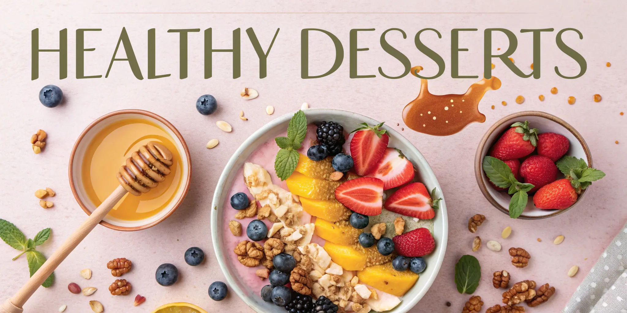 Healthy dessert recipe book cover