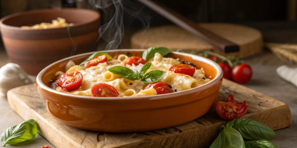 Baked feta pasta TikTok dinner recipe